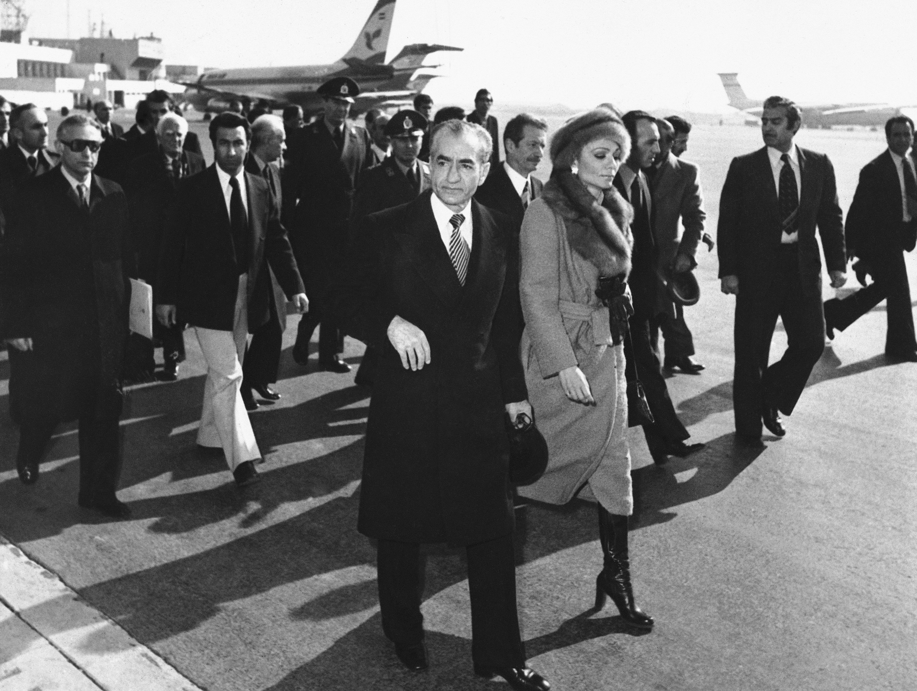 Shah And Wife Leave Iran 1979
